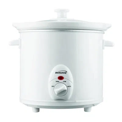 Brentwood 3 Qt Slow Cooker In White