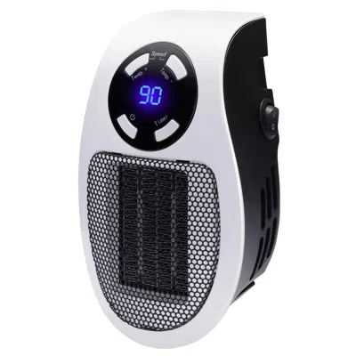 Brentwood 350 Watt Plug-in Wall Outlet Personal Space Heater In White In Multi