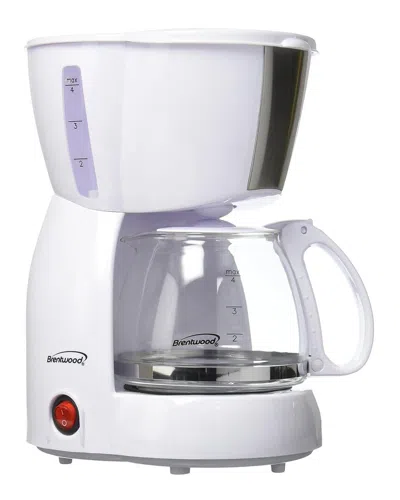 Brentwood 4 Cup Coffee Maker In White