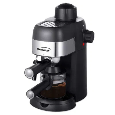 Brentwood 4 Serving Espresso And Cappuccino Maker In Black