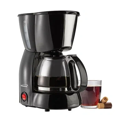 Brentwood 4-cup Coffee Maker In Black