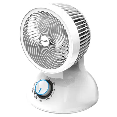 Brentwood 6 Inch Three Speed Oscllating Circulator Desktop Fan With Timer And Remote Control In Whit 6 Inch Three Speed Oscllating Circulator Desktop Fan With Timer And Remote Control In White