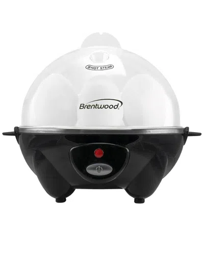 Brentwood 7 Egg Cooker/steamer In Black
