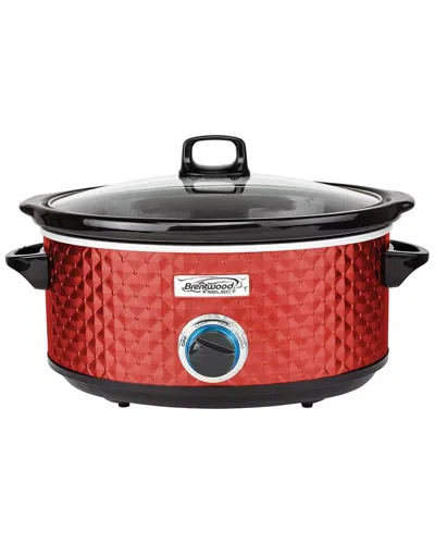 Brentwood 7qt Slow Cooker In Red