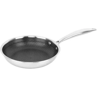 Brentwood 8" 3-ply Hybrid Non-stick Stainless Steel Frying Pan In Silver