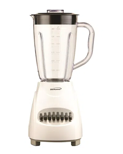 Brentwood 12-speed Blender With Glass Jar In White