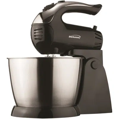 Brentwood Appliances 5 Speed 3 Qt. Stand Mixer In Black
