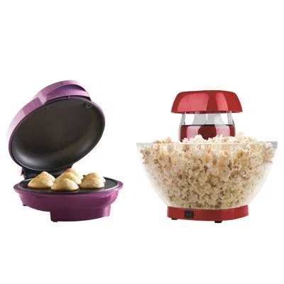 Brentwood Appliances Jumbo 24-cup Hot-air Popcorn Maker With Nonstick Electric Mini Cupcake Maker