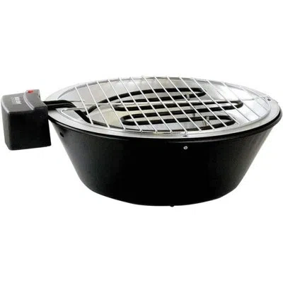 Brentwood Better Chef 14-inch Electric Tabletop Grill – Indoor Outdoor Bbq Grill With Non-stick Surface, 1000w In Stainless Steel