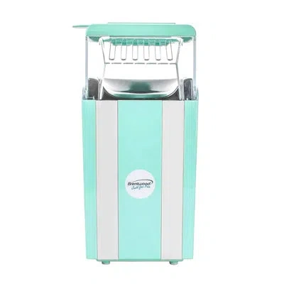Brentwood Blue 8 Cup Hot Air Popcorn Maker In White;blue
