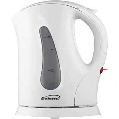 Brentwood Bpa-free 1-liter Cordless Electric Kettle In White