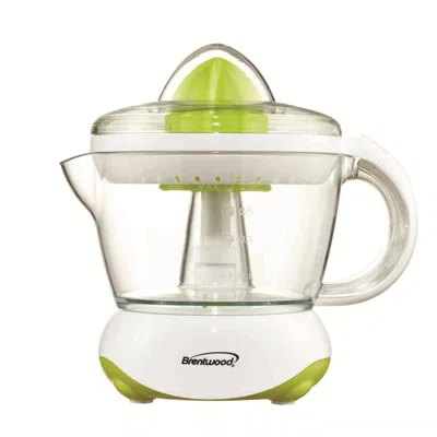 Brentwood Citrus Squeezer/juicer In White In Green