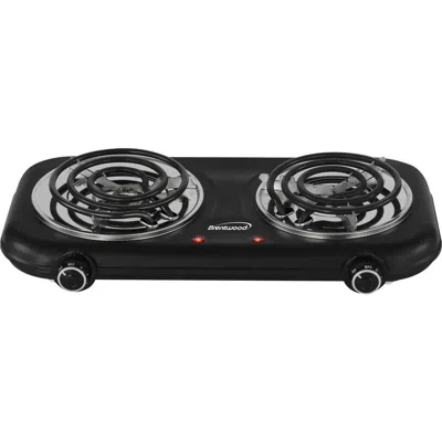 Brentwood Countertop Double Coiled Electric Burner In Black