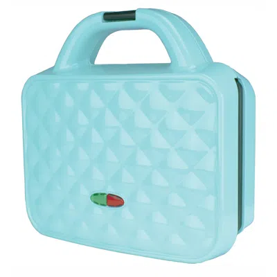 Brentwood Couture Purse Non-stick Dual Waffle Maker In Blue With Indicator Lights