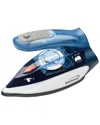 Brentwood 1100 Watt Dual Voltage Nonstick Travel Iron With Steam In Blue