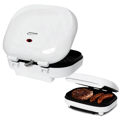 Brentwood Electric Contact Grill 2 Slice Capacity - White Electric Contact Grill 2 Slice Capacity - White