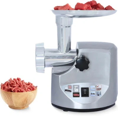 Brentwood Electric Meat Grinder In Silver