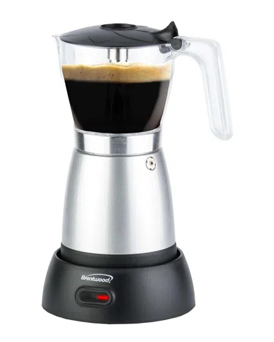 Brentwood Electric Silver Moka Pot Espresso Machine