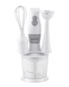 Brentwood Hand Blender & Food Processor In White