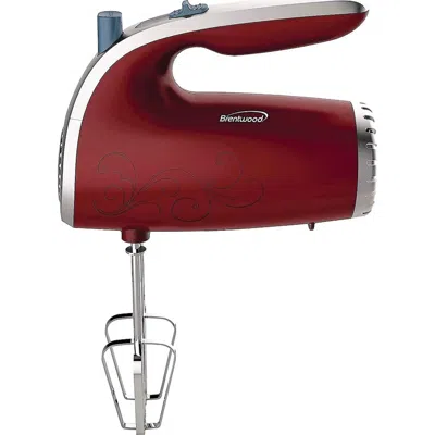 Brentwood Hand Mixer In Burgundy