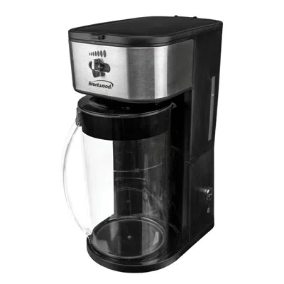 Brentwood Iced Tea And Coffee Maker In Black With 64 Ounce Pitcher Iced Tea And Coffee Maker In Black With 64 Ounce Pitcher