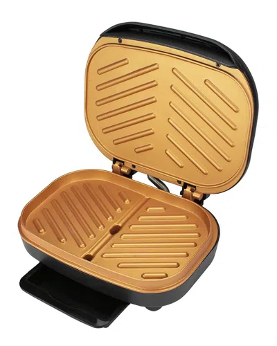 Brentwood Indoor Electric Grill & Panini Press In Black