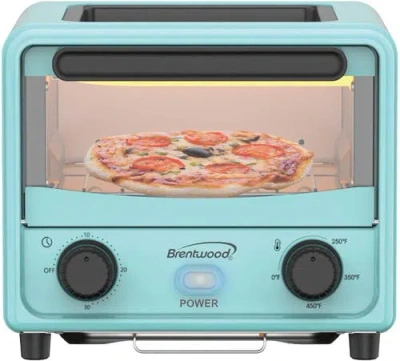 Brentwood Mini Toaster Oven In Blue