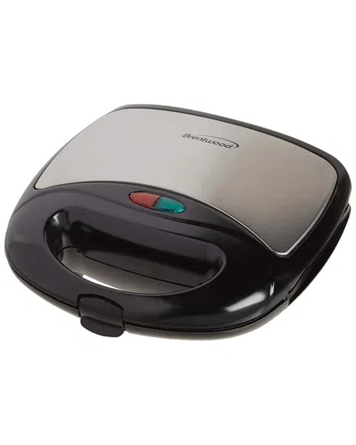 Brentwood Non-stick Compact Dual Sandwich Maker In Black