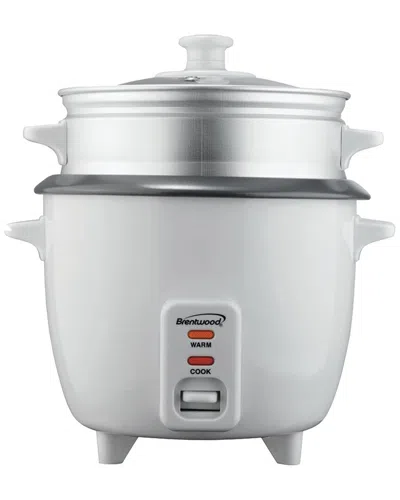 Brentwood Rice Cooker 8 Cup In White