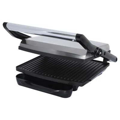 Brentwood Select Ts-651 Compact Non-stick Panini Press & Sandwich Maker, Stainless Steel In Black