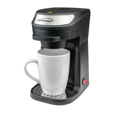 Brentwood Single Serve Coffee Maker With Mug In Black