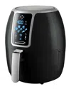 Brentwood 4qt Large Electric Digital Air Fryer In Black
