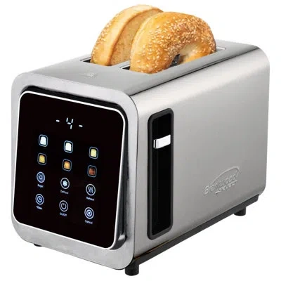 Brentwood Touch Screen 2-slice Stainless Steel Digital Toaster With Extra Wide Slots In Silver
