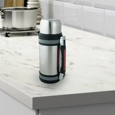 Brentwood Vacuum Insulated Stainless Steel Travel Mug In Silver