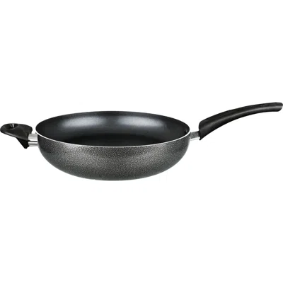 Brentwood Wok Aluminum Non-stick 12" Gray In Black