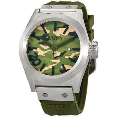 Pre-owned Brera Orologi Eterno Solotempo Quartz Green Dial Men's Watch Brets4581