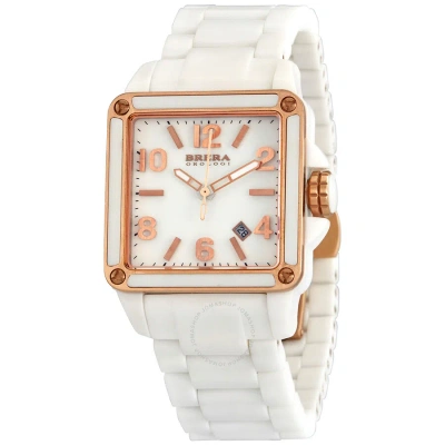 Brera Orologi Stella Mother Of Pearl Dial Ladies Watch Bwst2cwhrgn In White