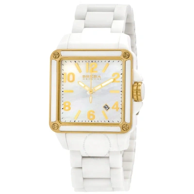 Brera Orologi Stella Mother Of Pearl Dial White Ceramic Ladies Watch Bwst2cwhygn