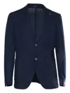 Brera Two-button Knitted Jacket In Blue