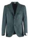 Brera Two-button Patch-pockets Blazer In Green