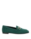 Brera Woman Loafers Green Size 7 Textile Fibers