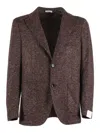 Breras Classic Tailored Jacket In Neutral Tones In Brown