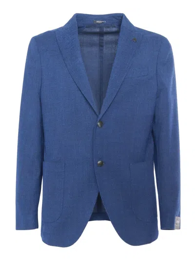 Breras Milano Blue Single-breasted Blazer