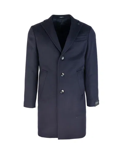 Breras Milano Cappotto In Lana Blu In Blue