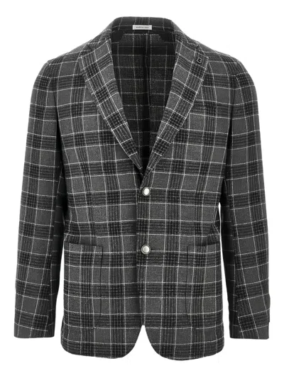 Breras Milano Checked Single-breasted Blazer In Multi