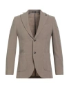 Breras Milano Man Blazer Beige Size 36 Virgin Wool, Elastane In Brown