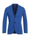 Breras Milano Man Blazer Bright Blue Size 38 Viscose, Polyamide, Elastane In Blue