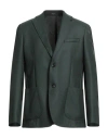 Breras Milano Man Blazer Emerald Green Size 42 Virgin Wool
