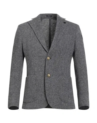 Breras Milano Man Blazer Grey Size 38 Virgin Wool In Gray