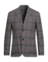Breras Milano Man Blazer Khaki Size 40 Polyester, Viscose, Elastane In Brown
